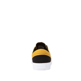 Supra Mens COBALT Low Top Shoes Black/Golden/white | US-19941